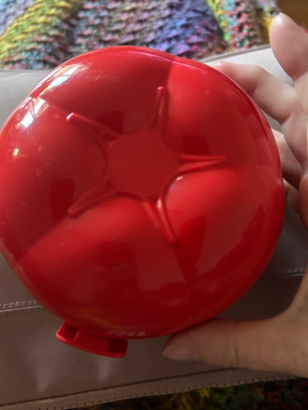 Tupperware Red Round Kitchen Tool